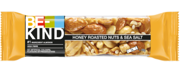 BEKIND HONEY ROASTED NUTS & SEA SALT 12X40G
