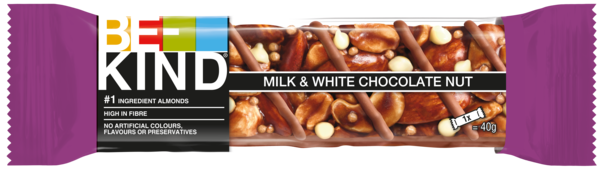 BEKIND Milk&White Choco Nut 40g