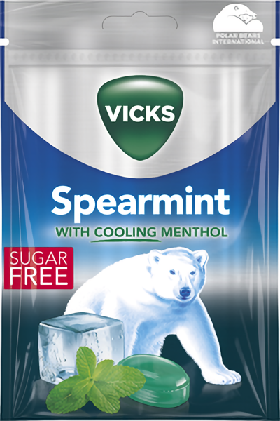 VICKS SPEARMINT SF 72G