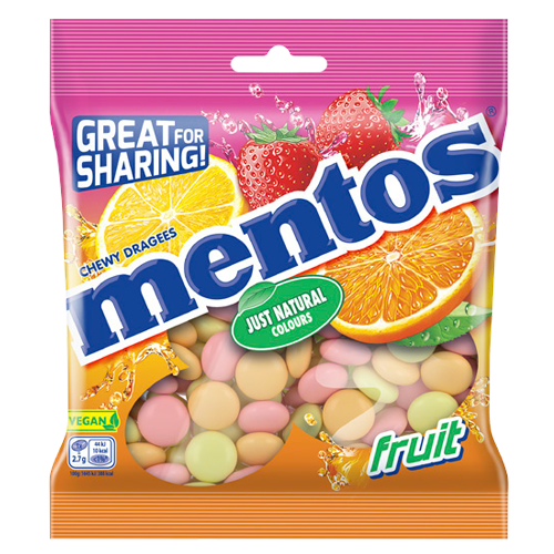 Mentos Fruit Bag 24 x 150g