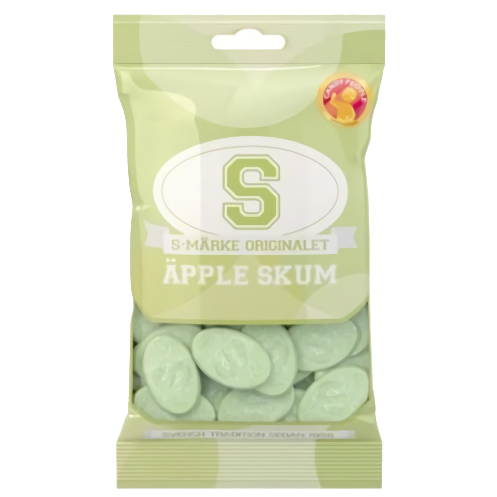 S-MÄRKE SURT ÄPPLE SKUM 70G