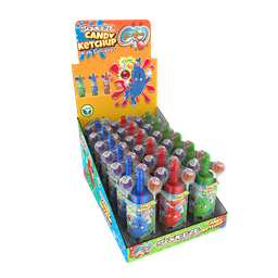 [CCO2817] SQUEEZE CANDY KETCHUP WITH LOLLIPOPS 83G