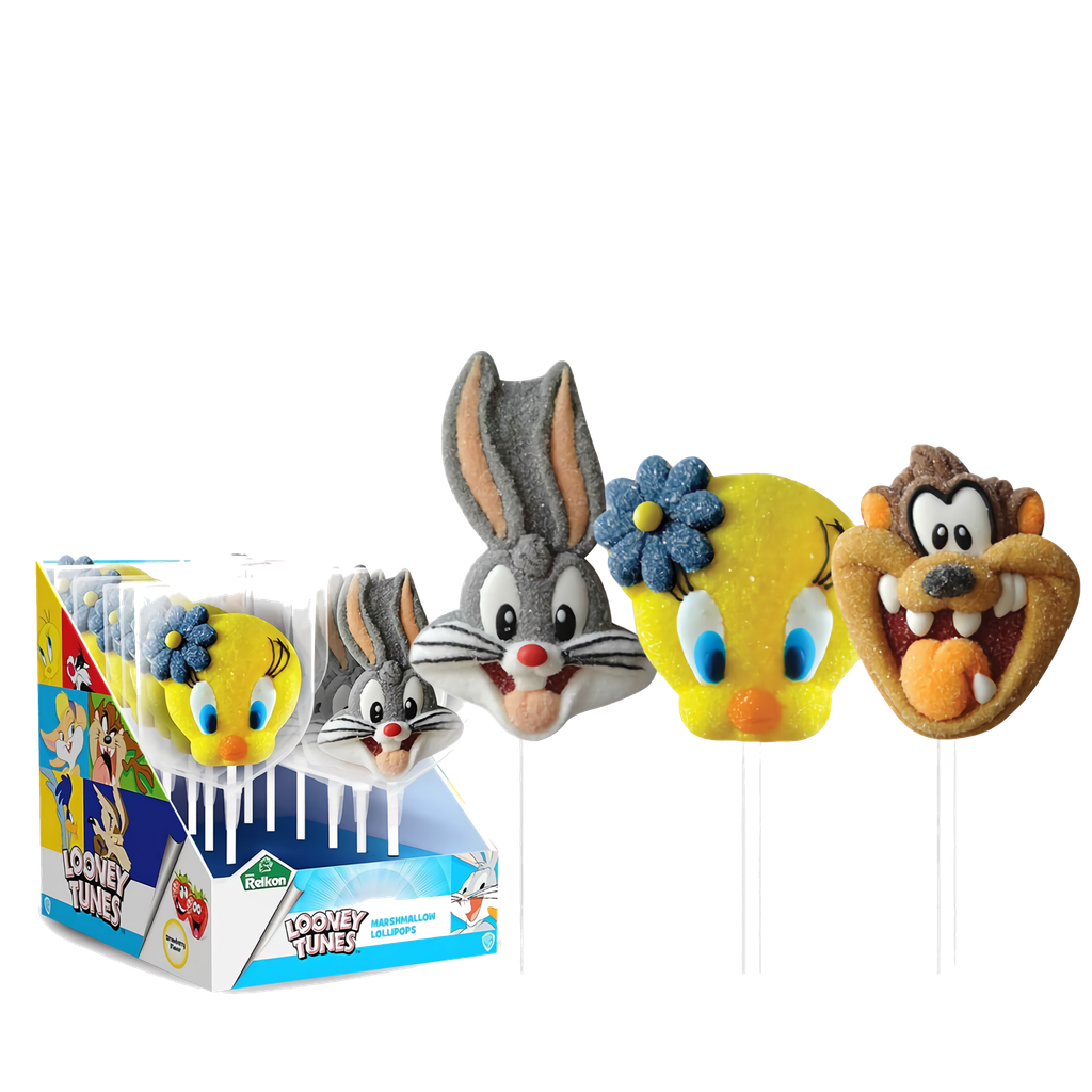 LOONEY TUNES MARSHMALLOW LOLLIPOP 45G