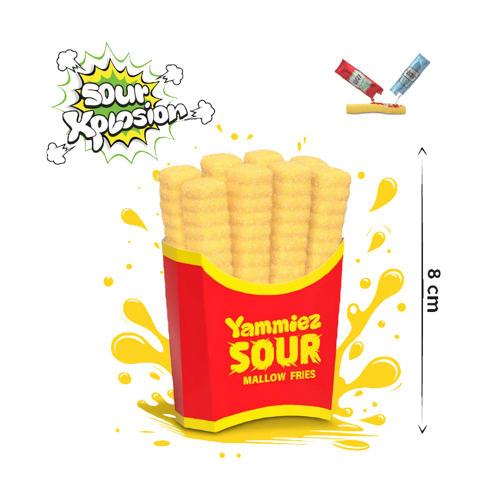 YAMMIEZ SOUR FRIES MALLOW 44G