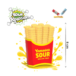[ER46130] YAMMIEZ SOUR FRIES MALLOW 44G