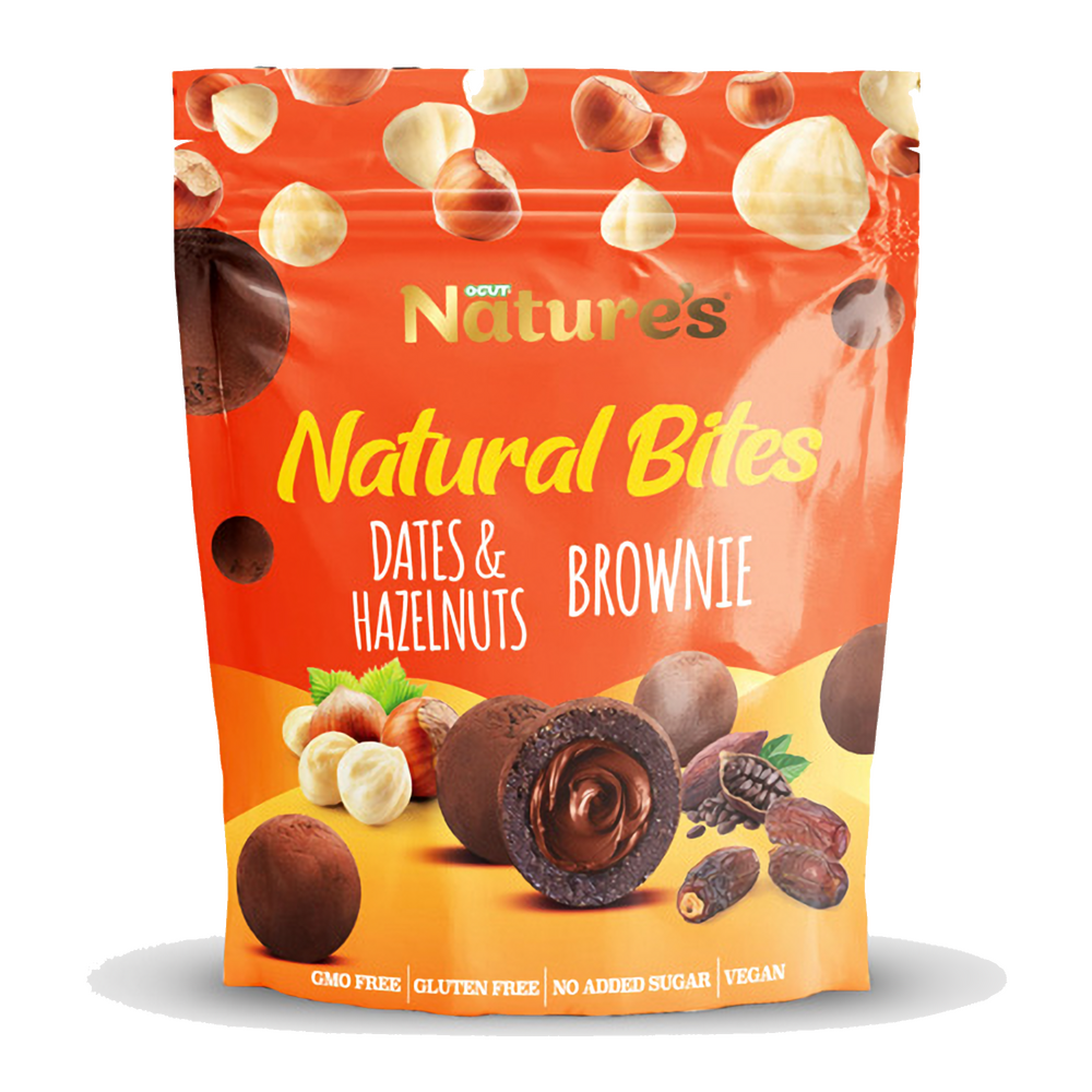 NATURAL BITES DATES&HAZELNUT BROWNIE 96G