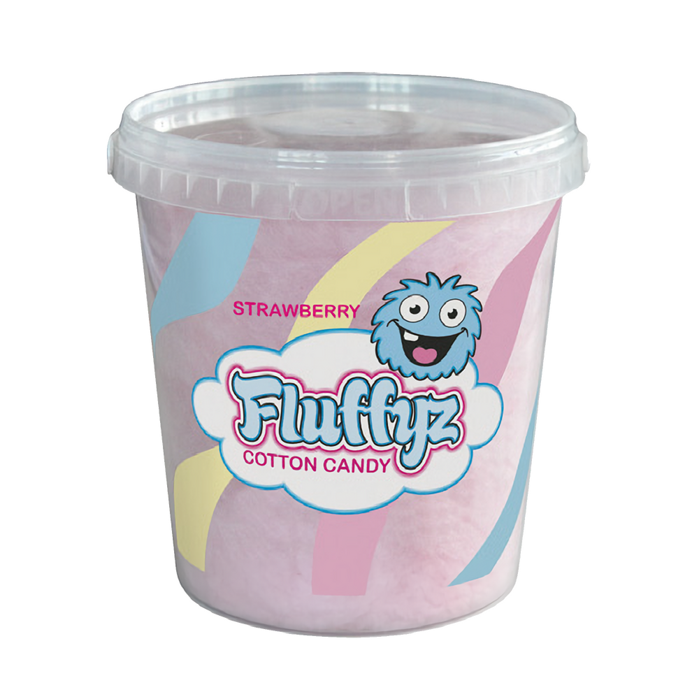 Sockervadd Fluffyz Jordgubb 50G Burk