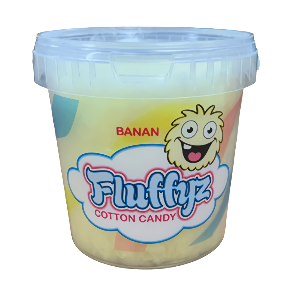 Sockervadd Fluffyz Banan 50G Burk