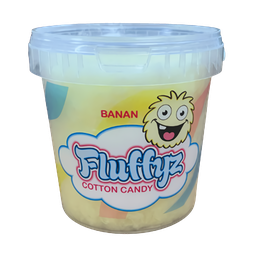 [FUN21113] Sockervadd Fluffyz Banan 50G Burk