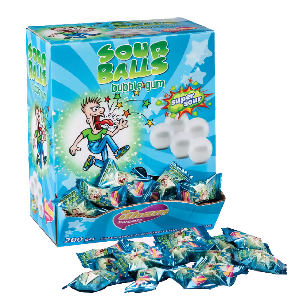 SOUR BALL BUBBLE GUM AUTOMAT