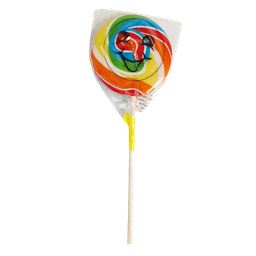 [JL90112] SPRIAL RAINBOW LOLLIPOP SMILING 50G (24 klubbor)