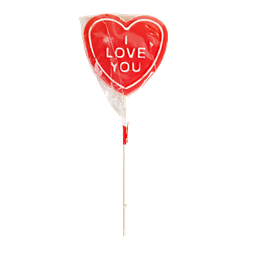 [JL90114] I LOVE YOU LOLLIPOP 75G (24 st klubbor)