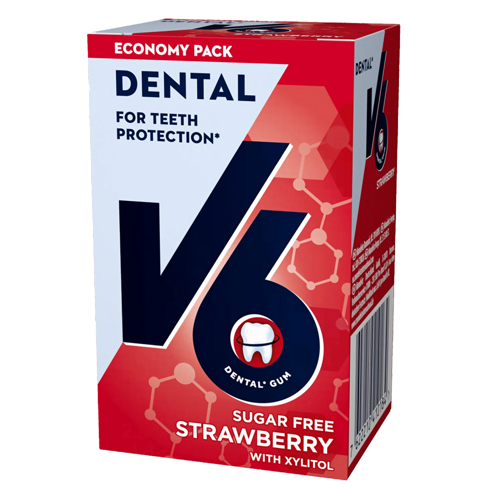V6 Dental Care Strawberry 12x70g