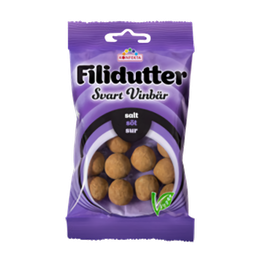 [KON229954] FILIDUTTER SVART VINBÄR PÅSE 65G 20ST