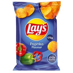 [KON310053] Lays Chips & Snacks Paprika 18x175g