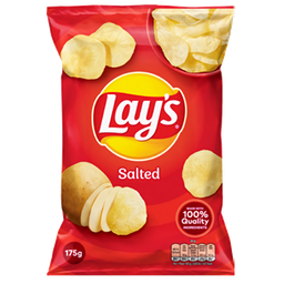 [KON310056] Lays Chips & Snacks Salted 18x175g