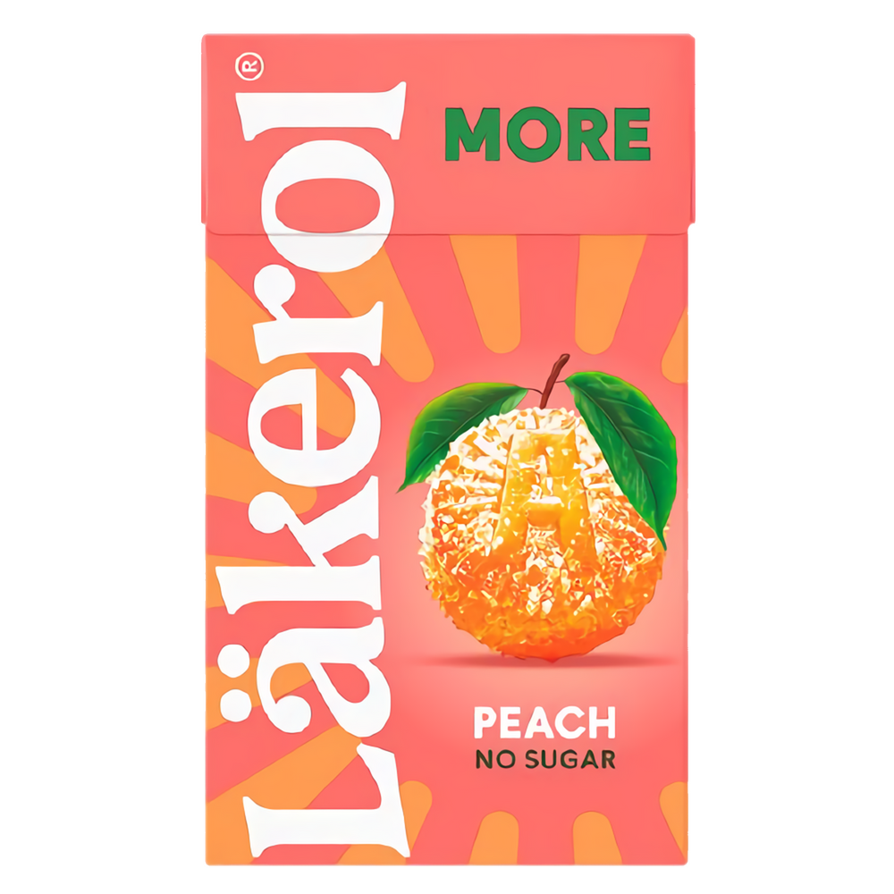 Läkerol MORE Peach 16 x 30 g